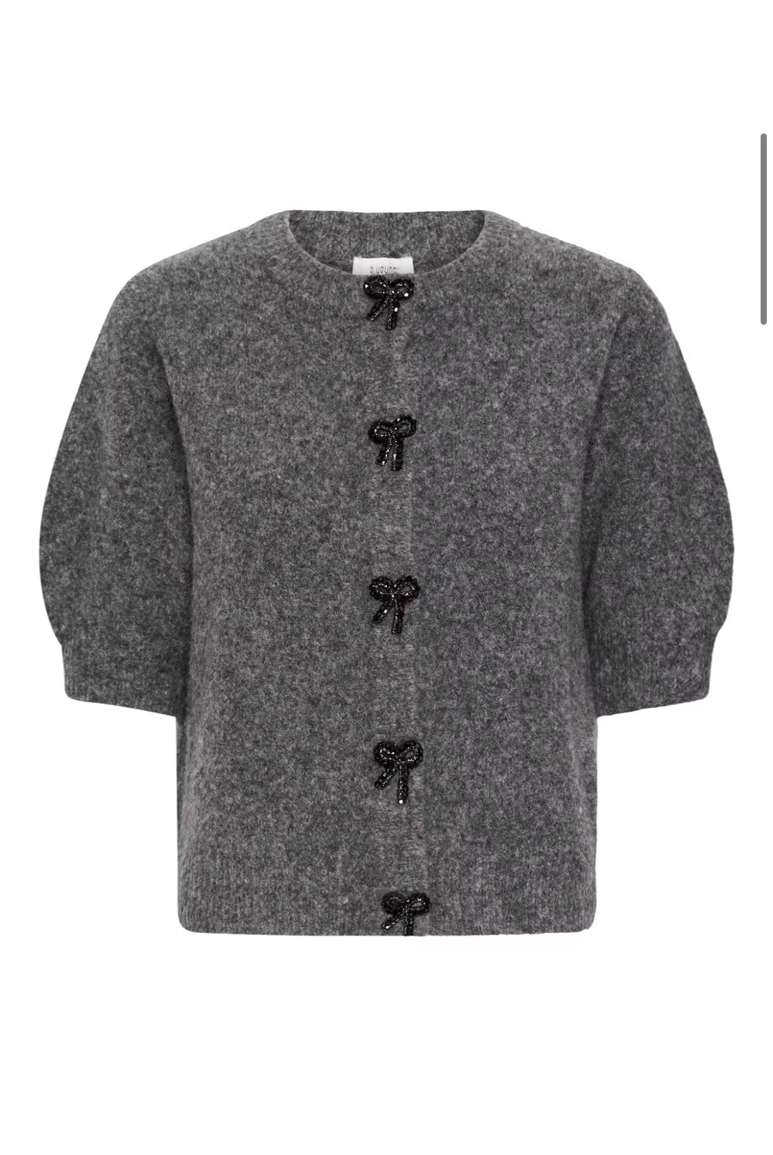 b.young - Grey Detailed Cardigan