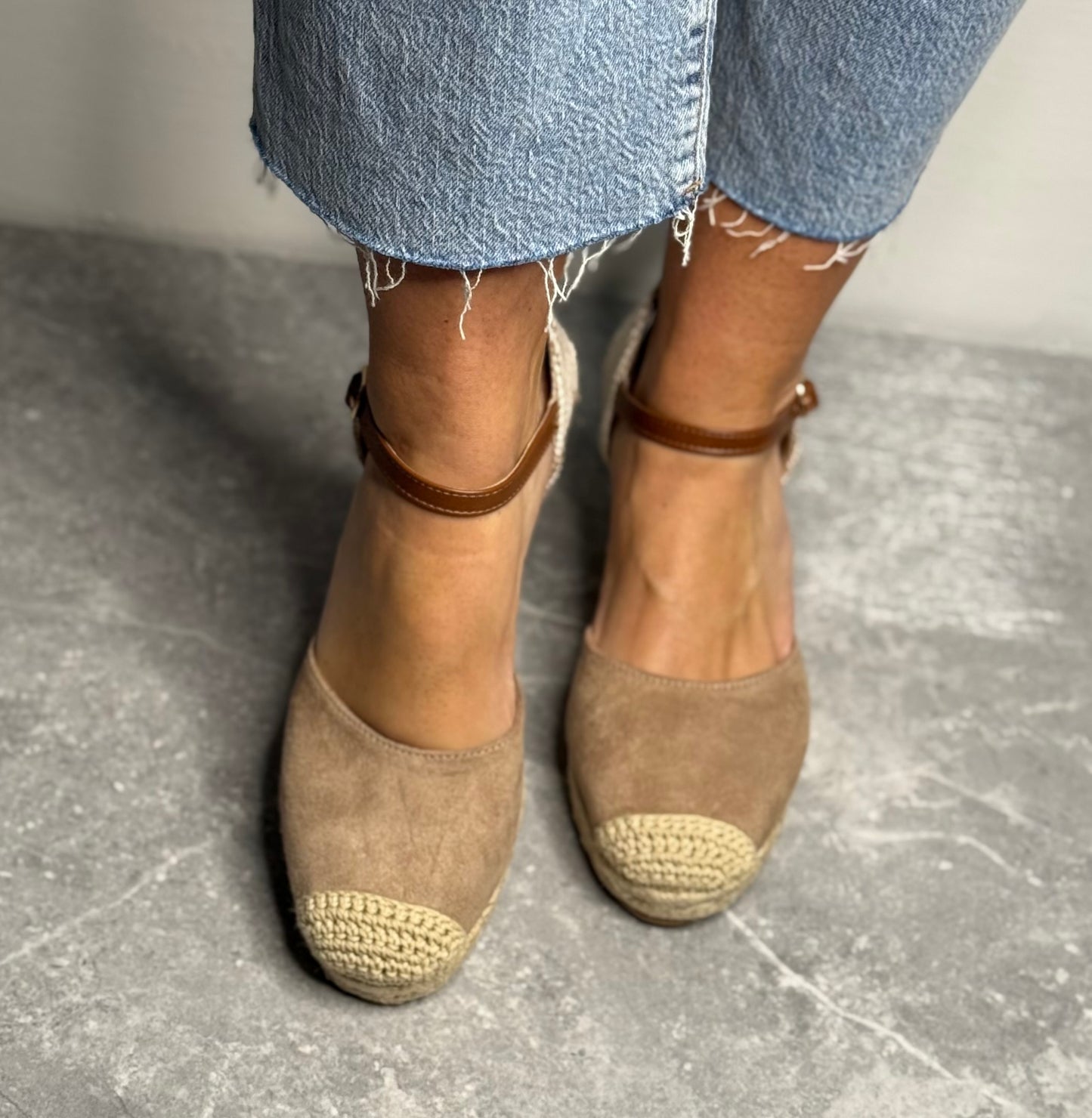 Xti - Beige Espadrille Wedge Sandal (140746)