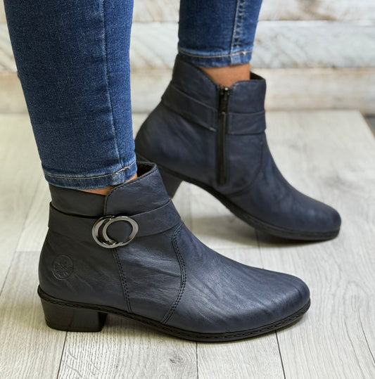 Rieker - Dark Blue Detailed Boot