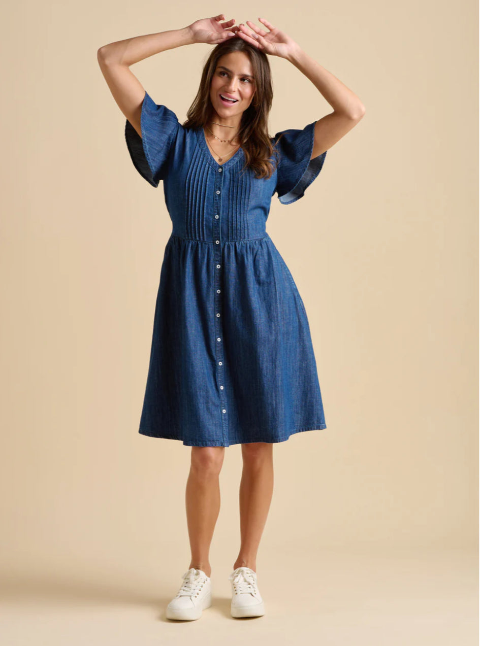Brakeburn - ‘Sandsfoot’ Knee Length Dress