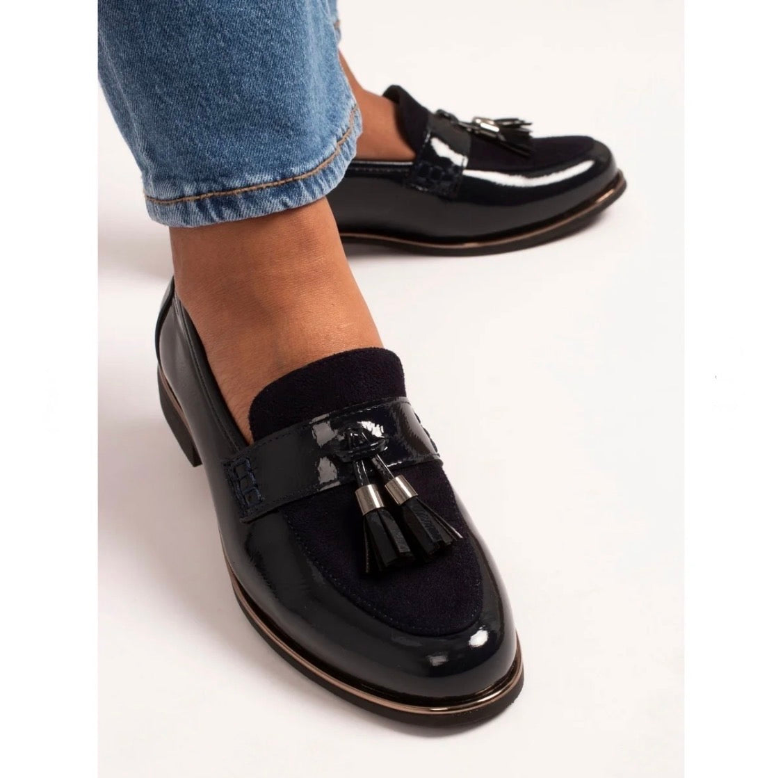 Lunar - Nadia Navy Patent Shoe