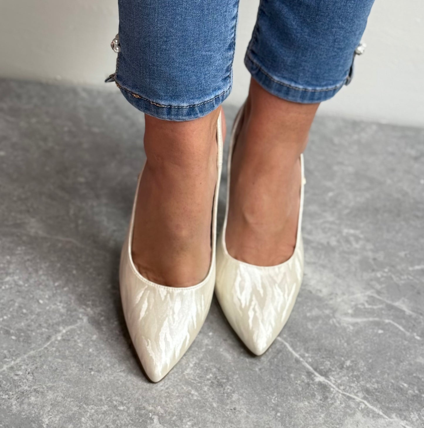 Kate Appleby - ‘Towersey’ Pearl Shimmer Slingback