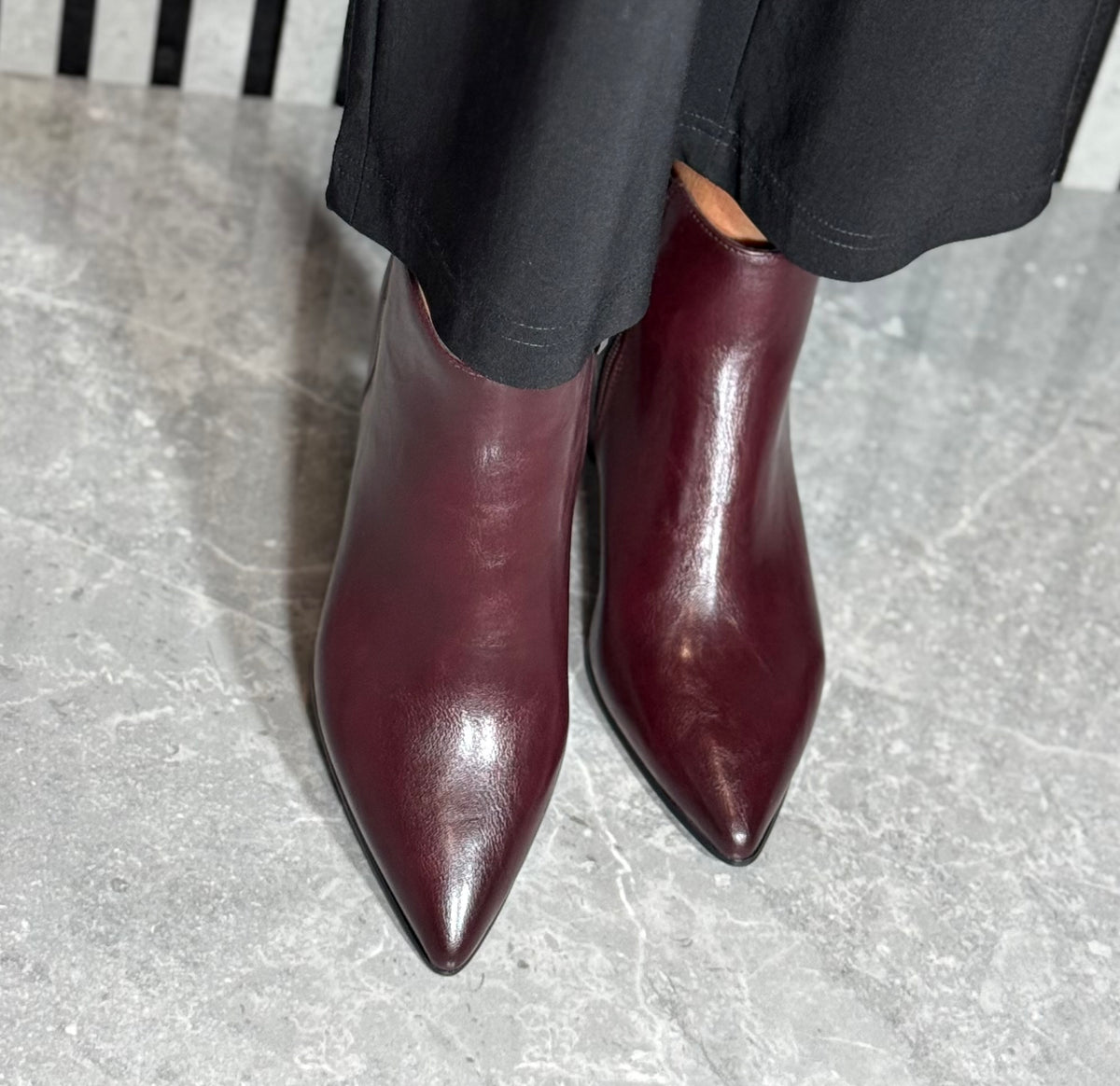 Tamaris - Merlot Block Heel Ankle Boot