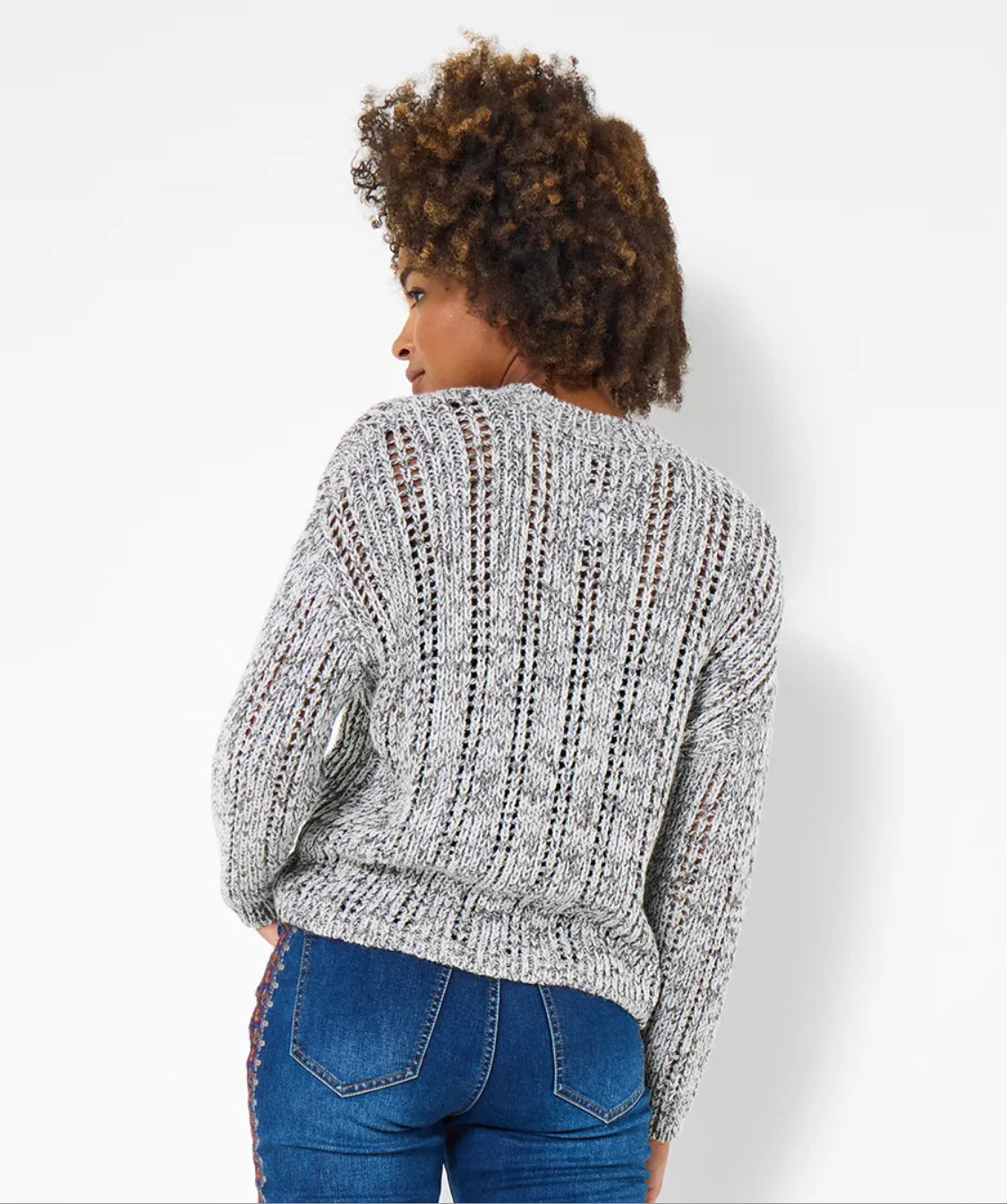 Joe Browns - Freya Open Knit Jumper In Grey