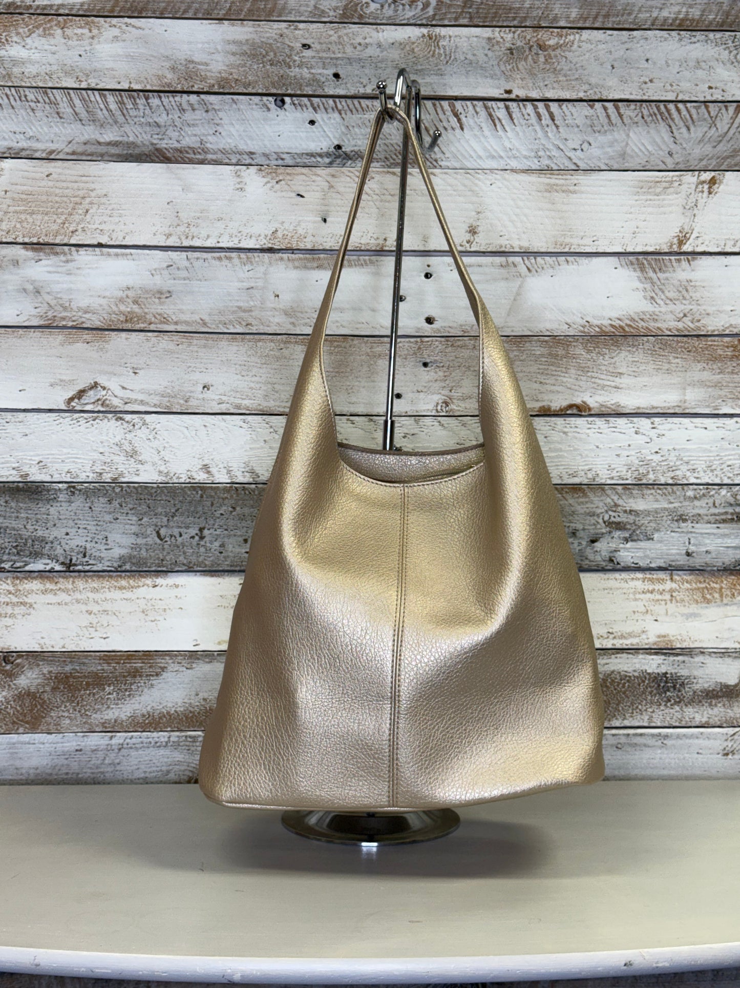 hannah k - 'Britney' Gold 2 Piece Slouch Bag