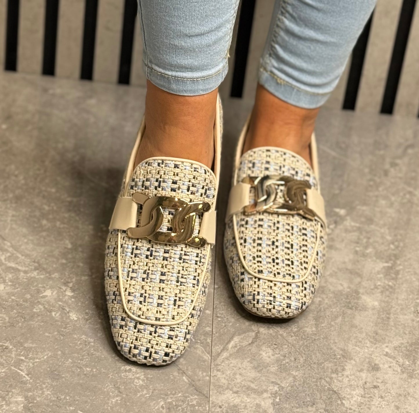 Zanni & Co - 'Laocai One' Blue Tweed Loafer