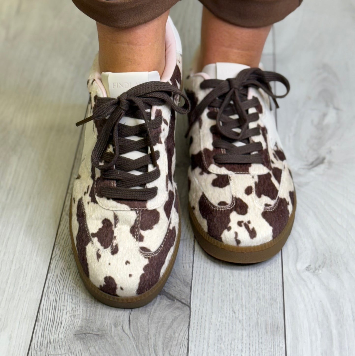 Hannah K - Cow Print Trainer