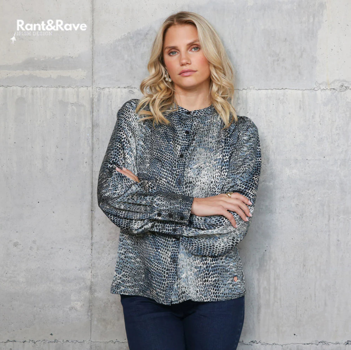 Rant & Rave - 'Quita’ Blue Top