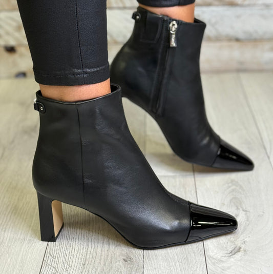Lotus - 'Danni' Black Leather Ankle Boot