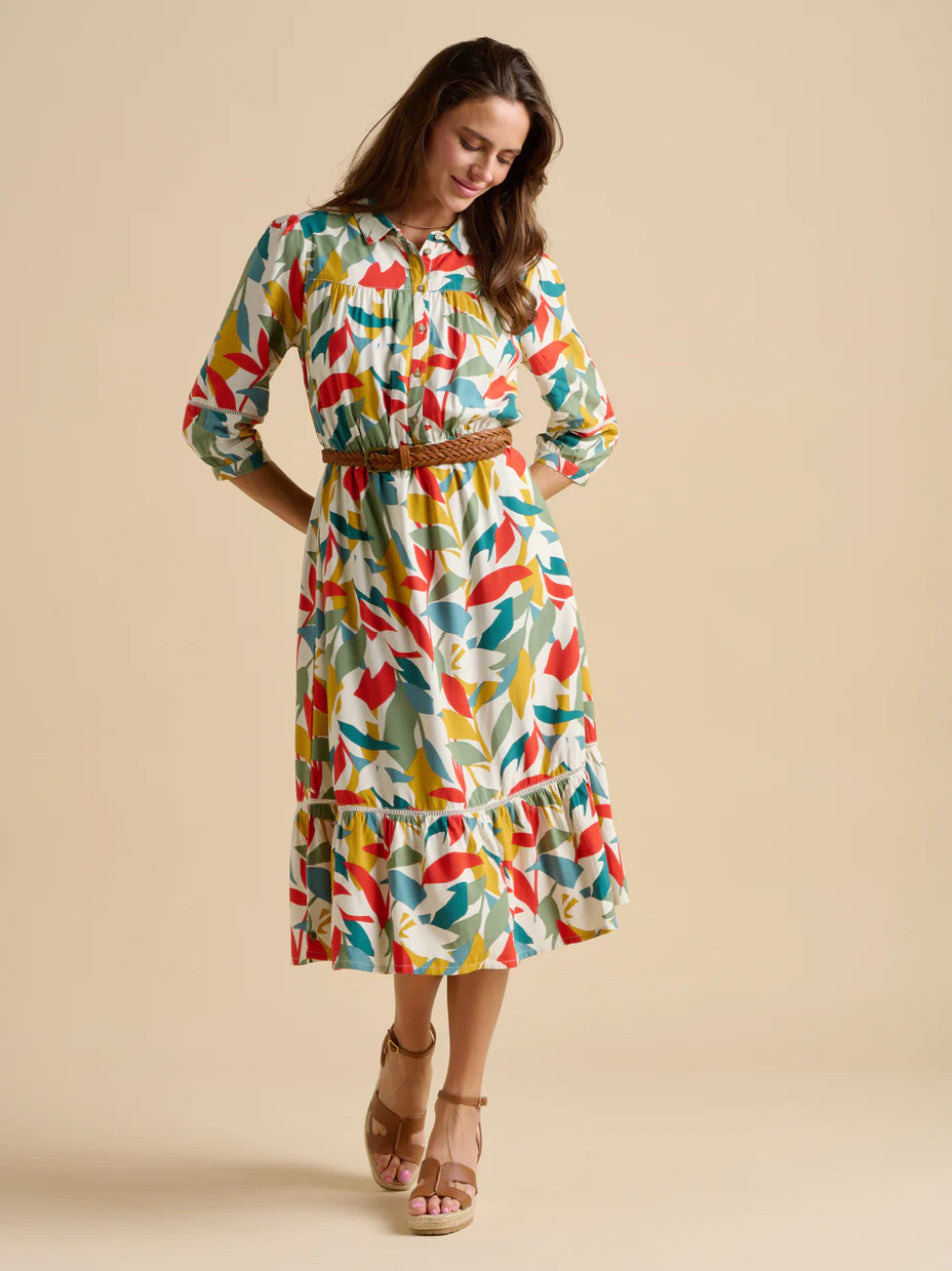 Brakeburn - ‘Falling Leaves’ Midi Dress