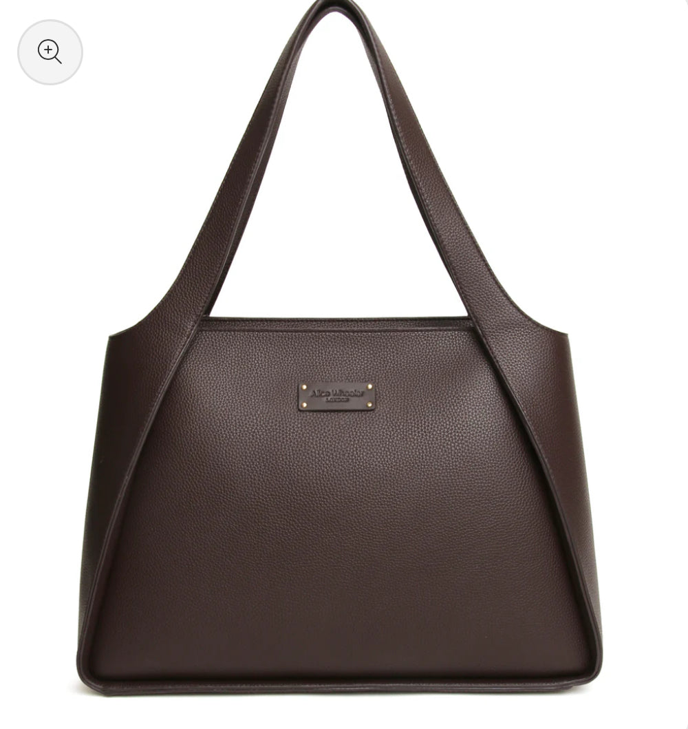 Alice Wheeler - ‘Kensington’ Chocolate Tote Bag