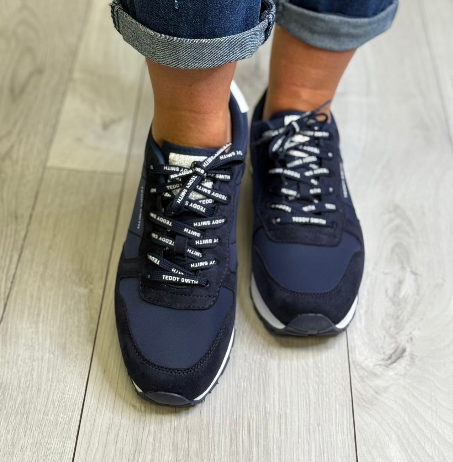 Teddy Smith - Navy Blue Trainer (120258)
