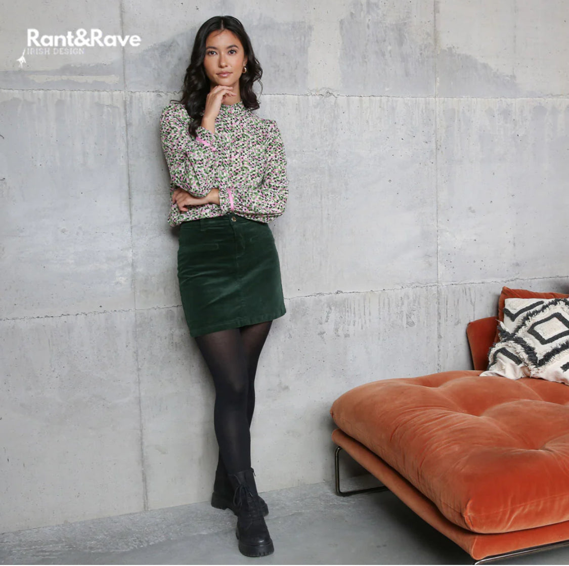 Rant & Rave - 'Kassandra’ Green Blouse