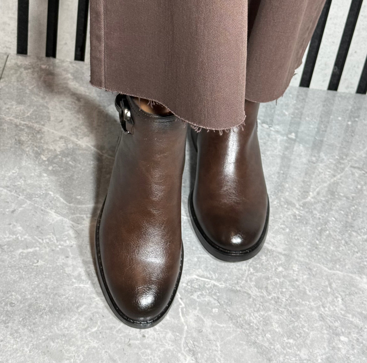 Patrizio Como - 'Imperia' Dark Brown Ankle Boot