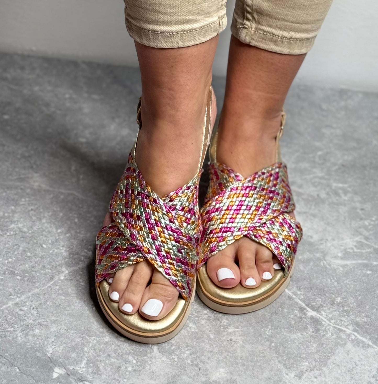 Xti - Fuchsia Combo Sandal (143947)