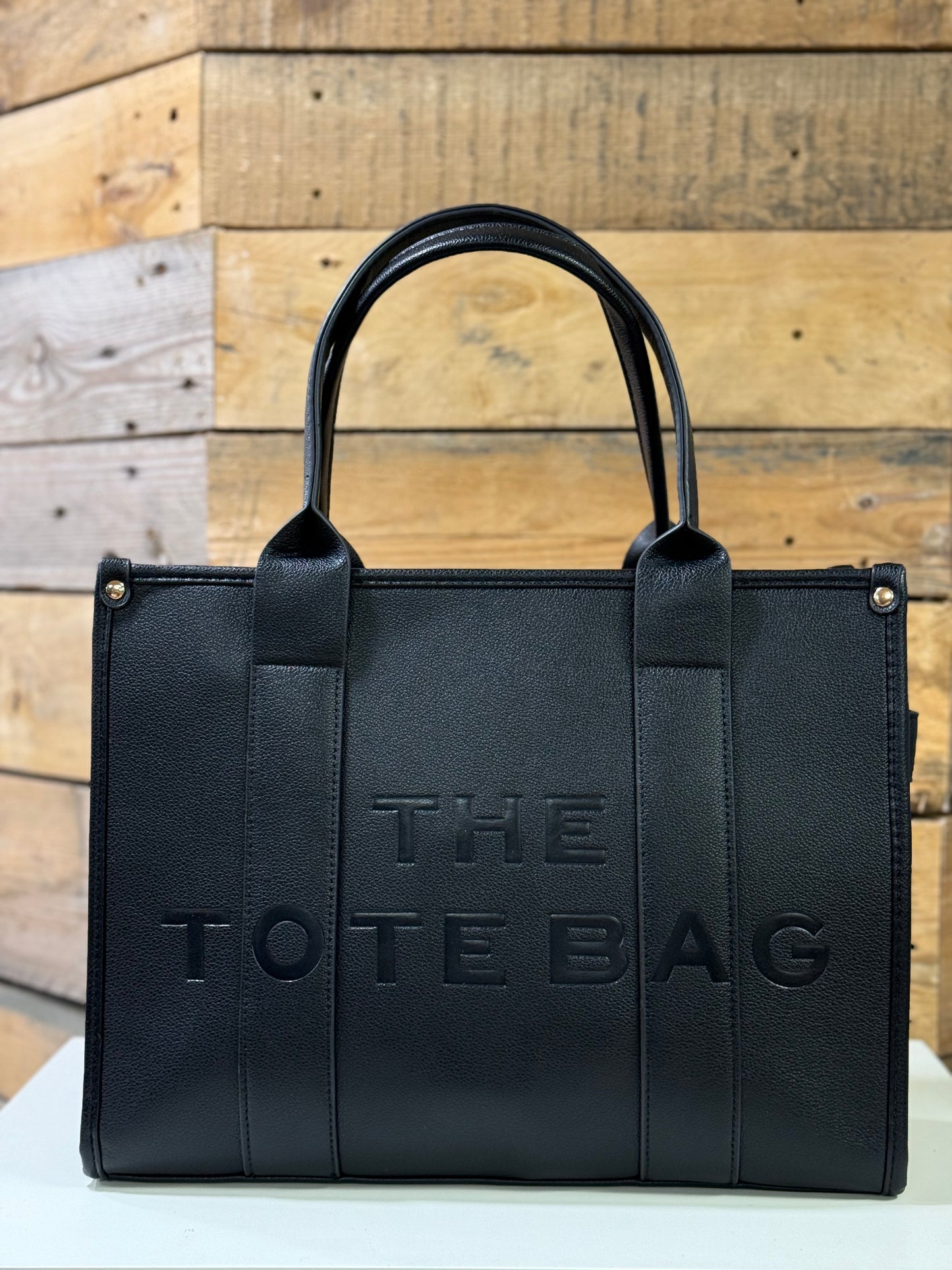 hannah k - 'Maya' Black Large Tote Handbag