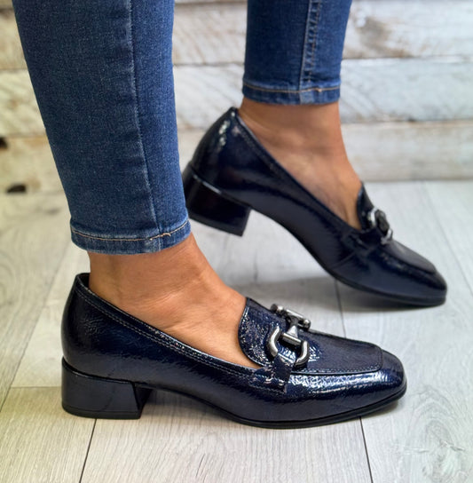 Tamaris - Navy Metallic Shoe