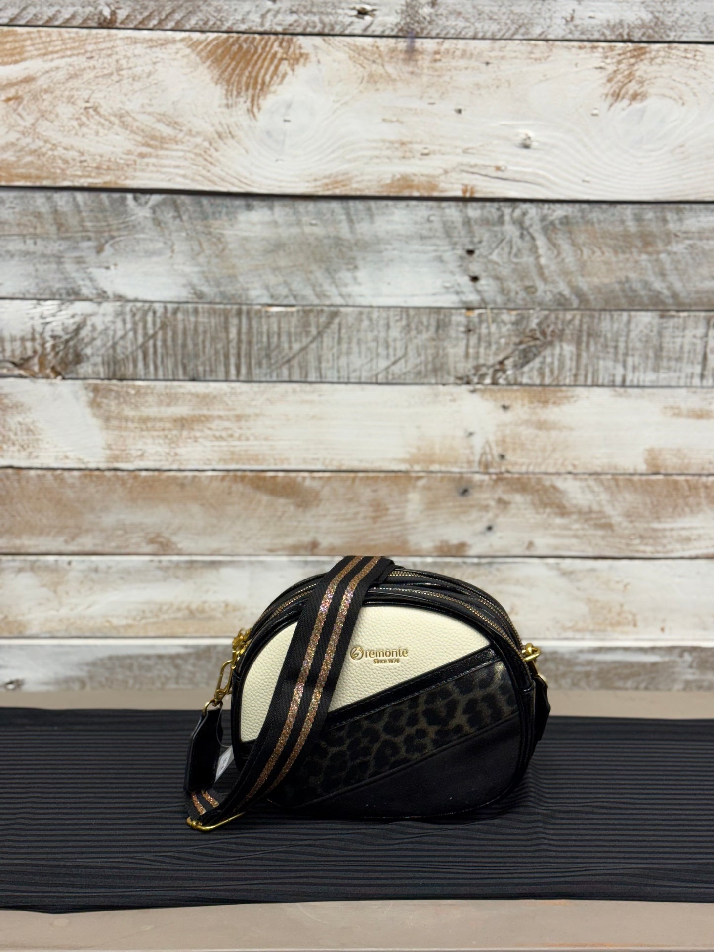 Remonte - Black/Leopard Crossbody (Q0647-02)
