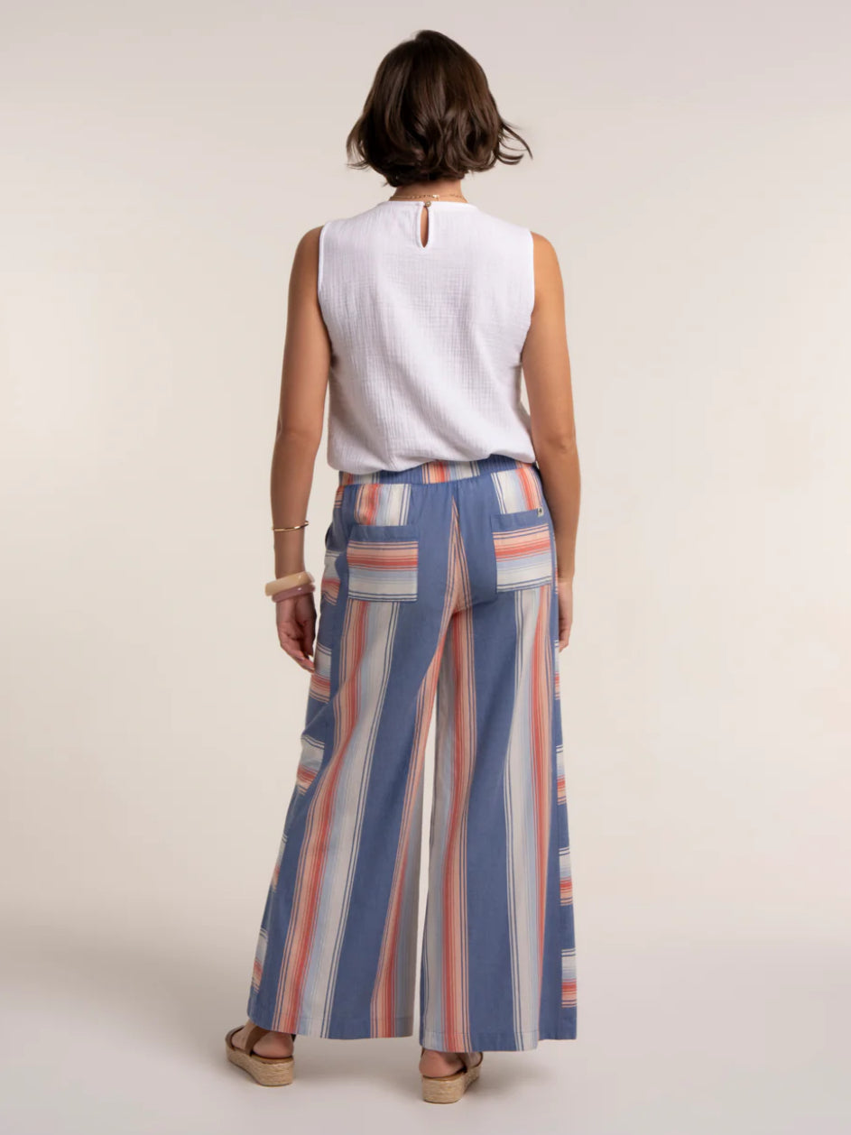 Brakeburn - ‘Julieta’ Stripe Wide Leg Beach Pant