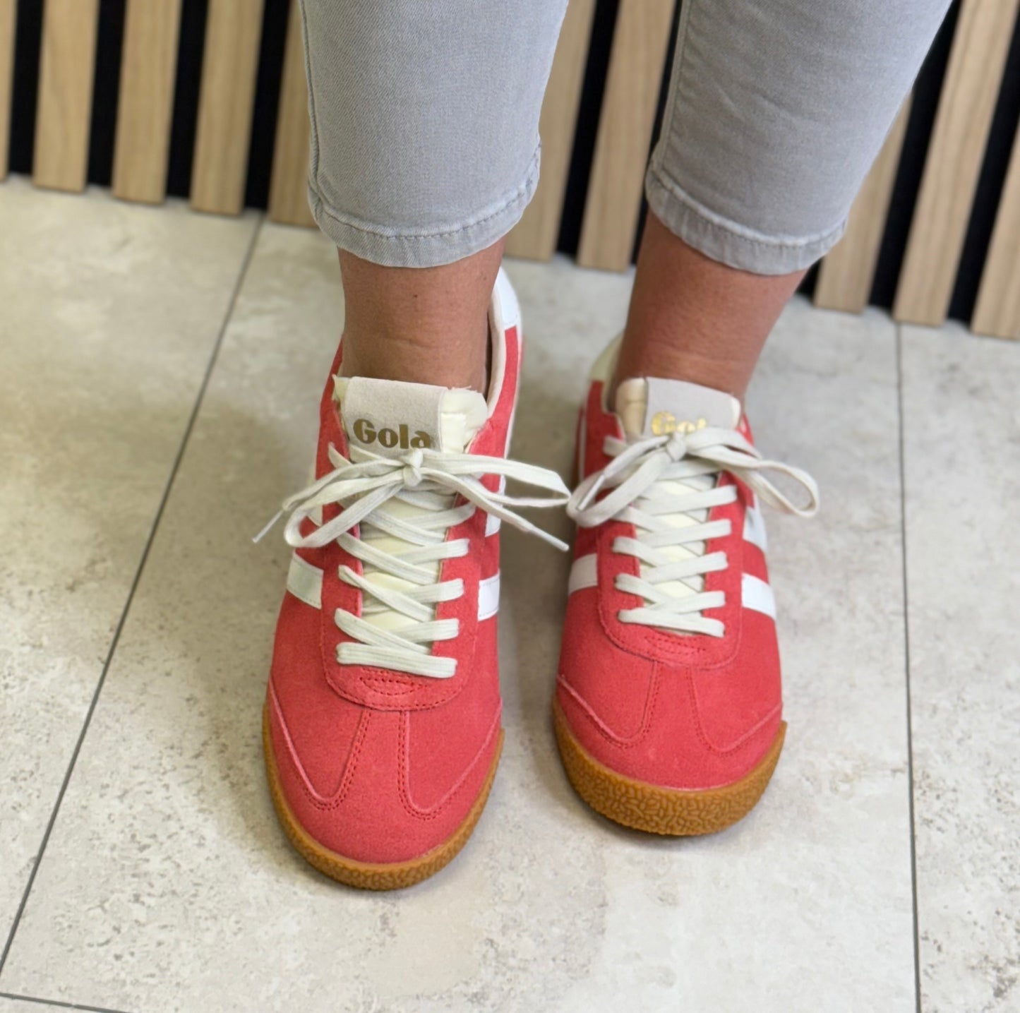 Gola - ‘Elan' Coral/White Trainer