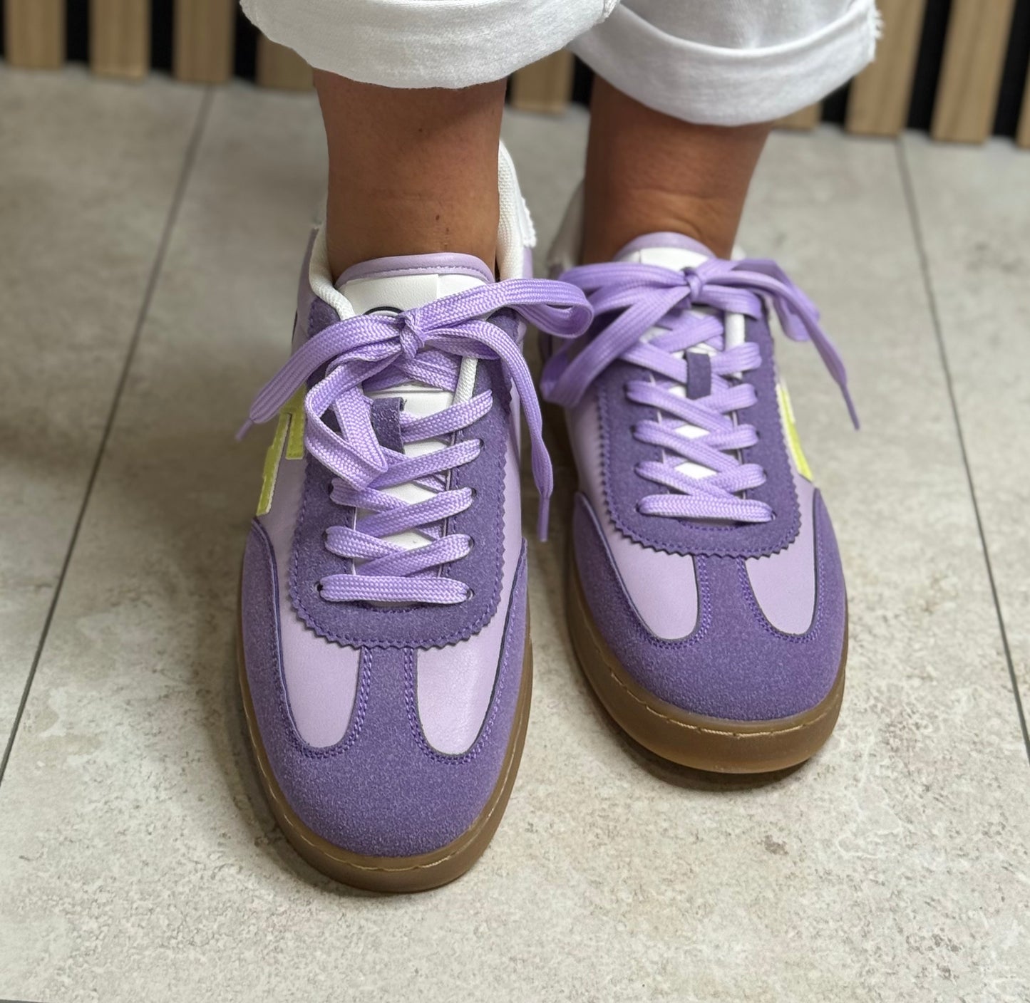 Tom Tailor - Lilac Gum Sole Trainer