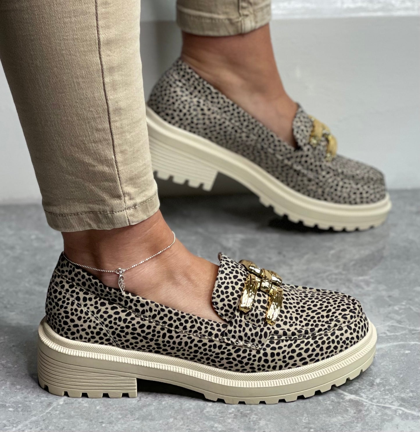Zanni & Co - 'Chilink One' Cheetah loafer