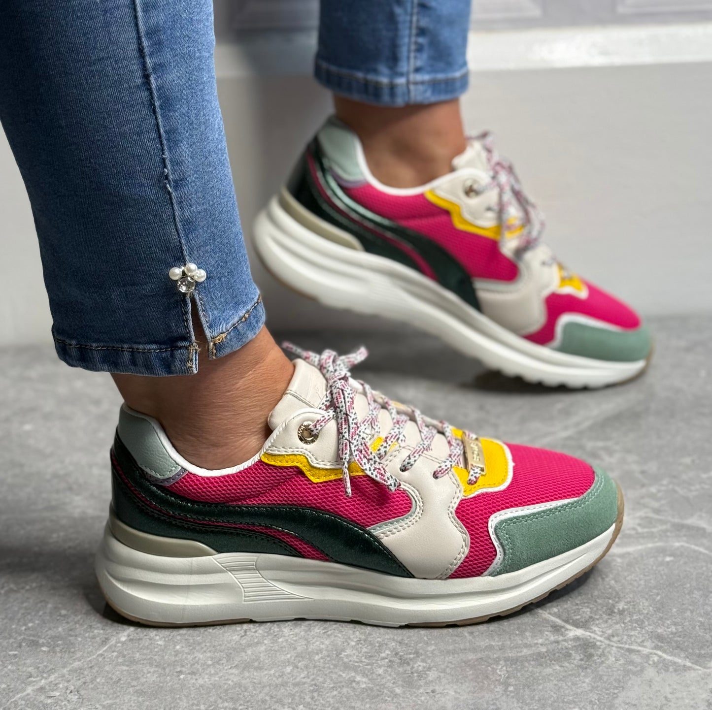 Tommy Bowe For Her - 'Berard' Forest Neon Trainer