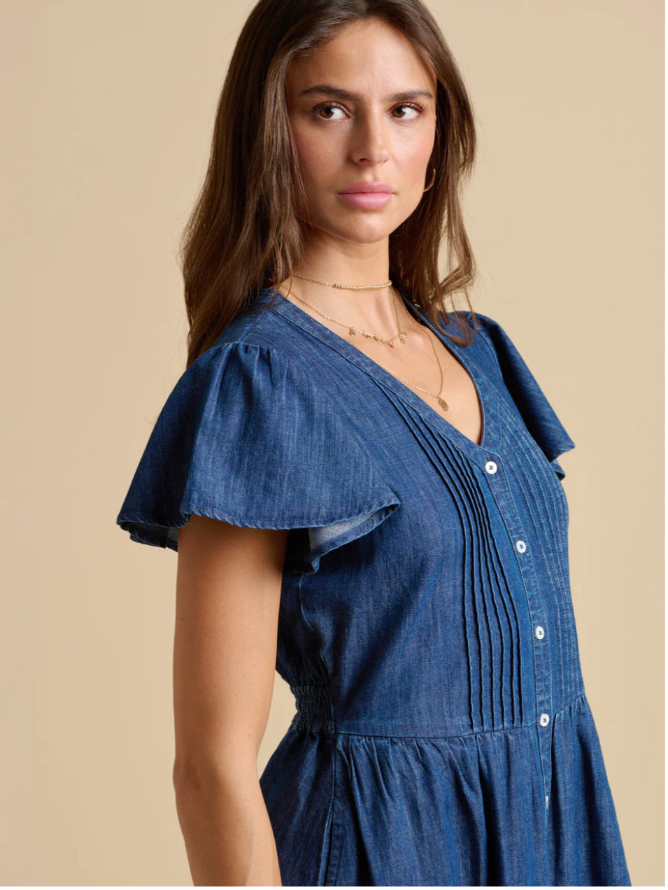 Brakeburn - ‘Sandsfoot’ Knee Length Dress