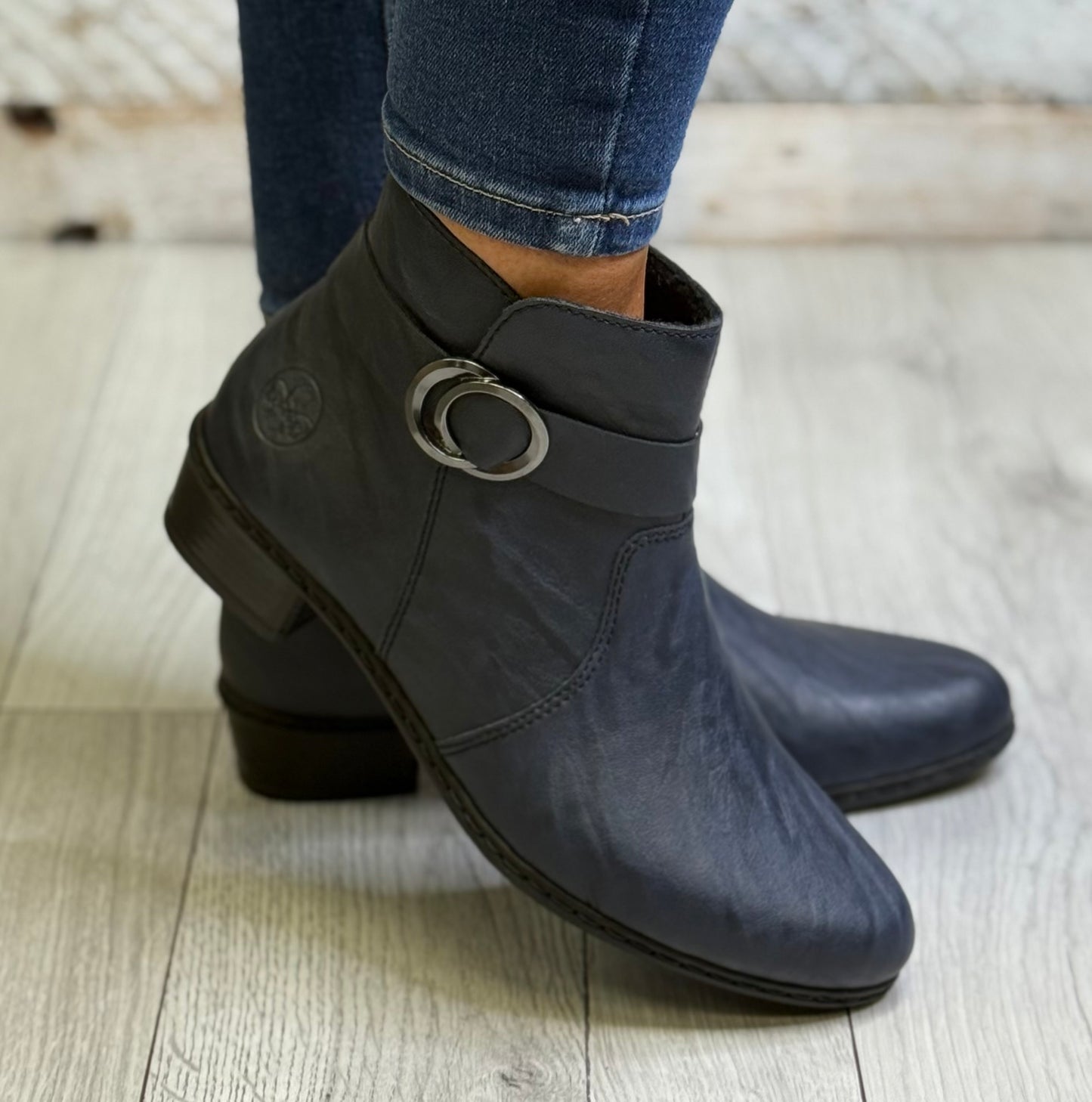 Rieker - Dark Blue Detailed Boot
