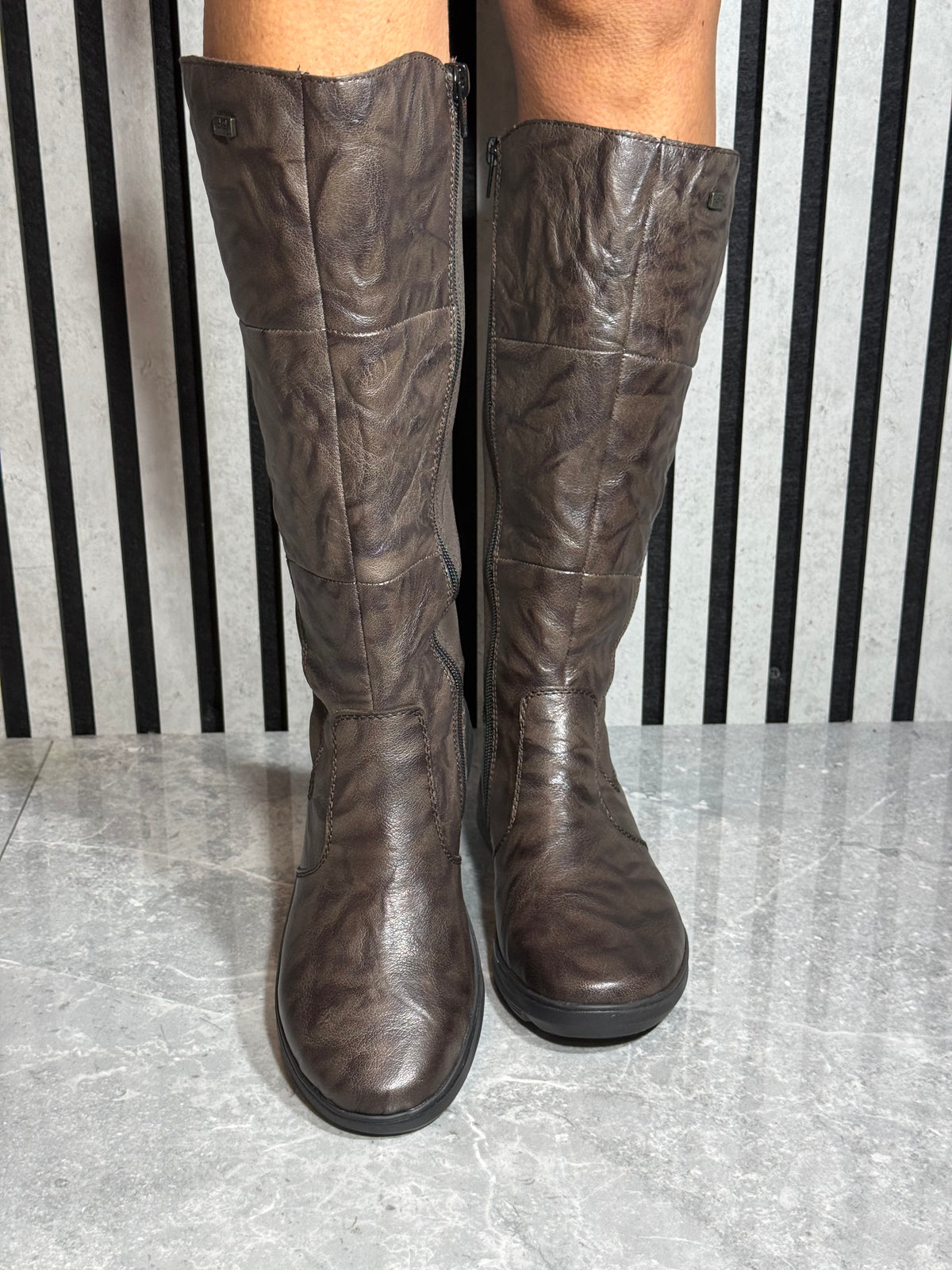 Rieker - Brown Mid Leather Boot