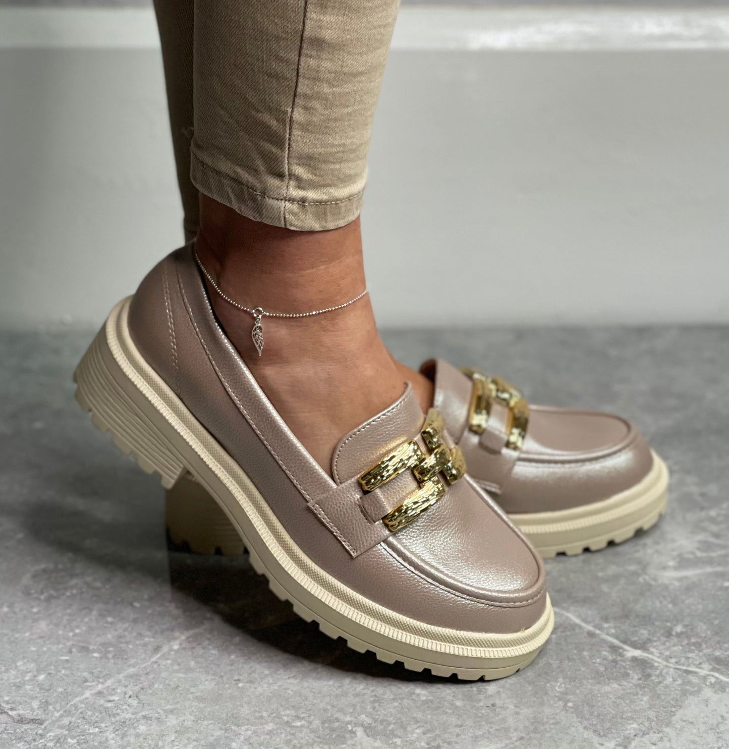 Zanni & Co - 'Chilink One' Blush Shine Loafer
