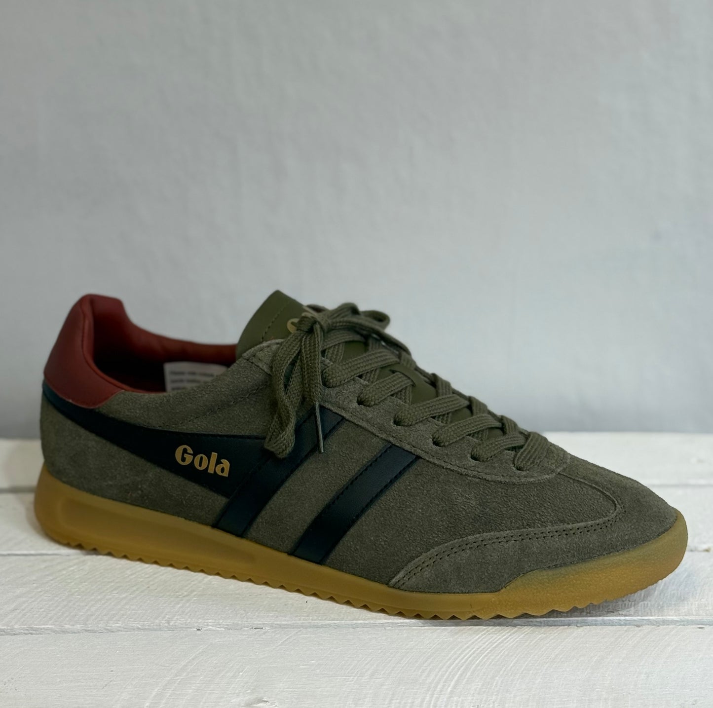 Gola - Mens 'Torpedo' Khaki/Black/Rust Combo Trainer