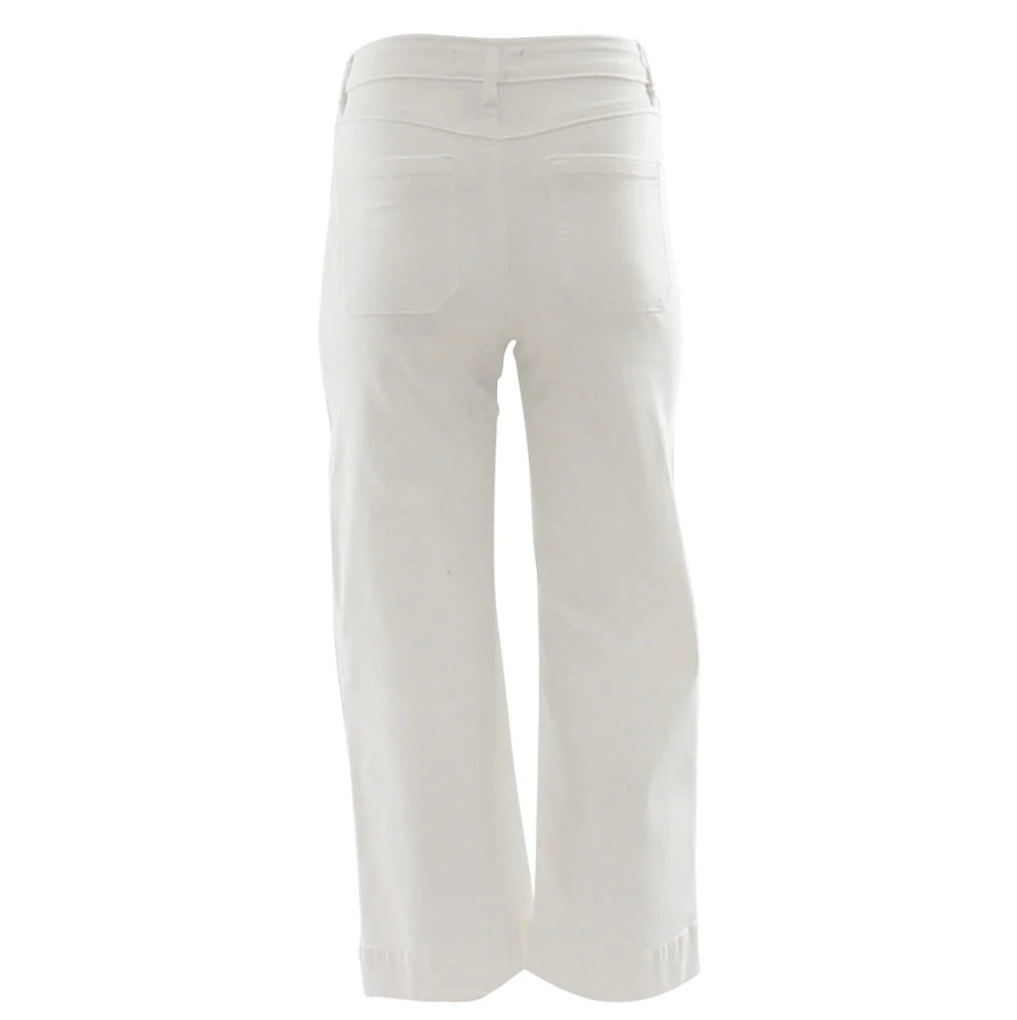 Rant & Rave ‘Enid’ Soft White Wide Leg Crop Jean
