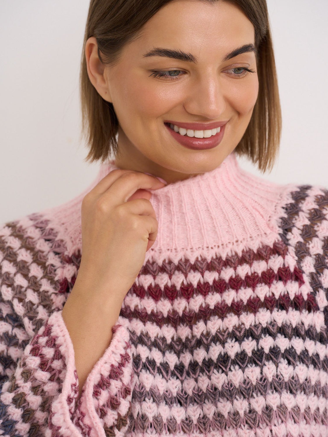 Baby Pink Multi Loose Knit.