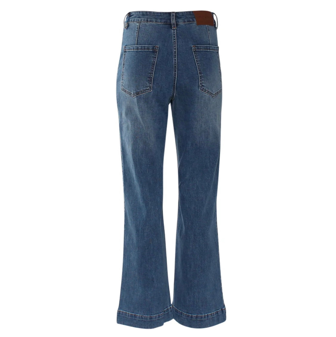 Rant & Rave - 'Janettte’ Mid Wash Wide Leg Jean
