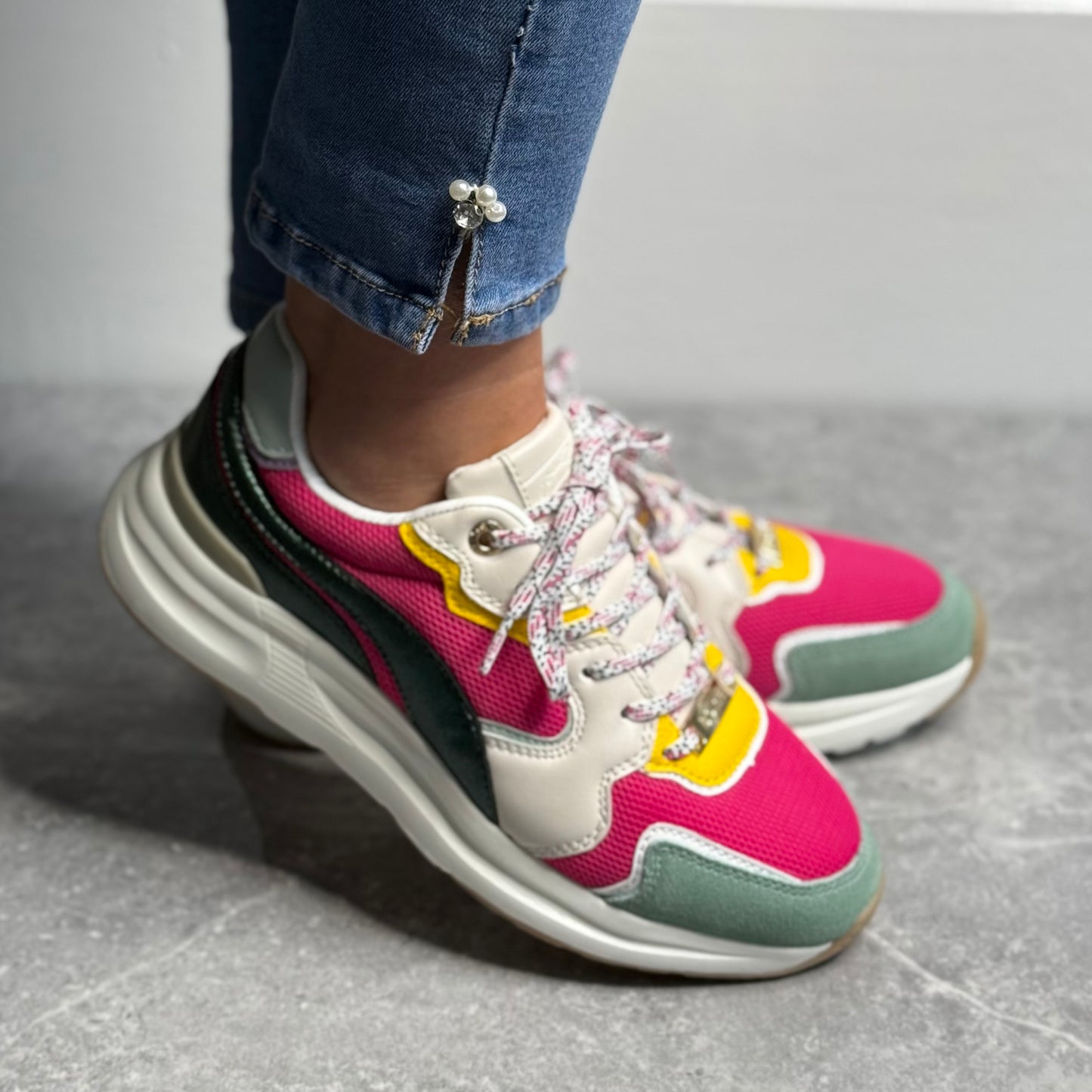 Tommy Bowe For Her - 'Berard' Forest Neon Trainer