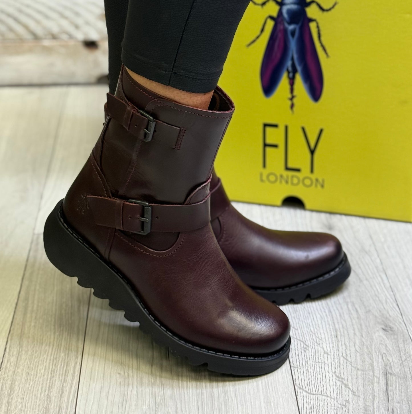 Fly London - Burgundy Leather Boot