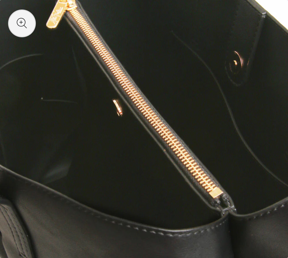 Alice Wheeler - ‘Milan’ Black Tote Bag