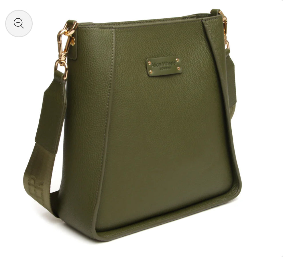 Alice Wheeler - ‘Kensington’ Olive Crossbody Bag