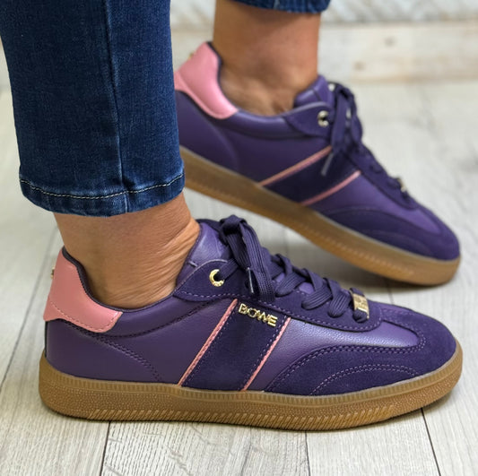 Tommy Bowe For Her - 'Chilliers/Dunke' Wisteria Gum Sole Trainer