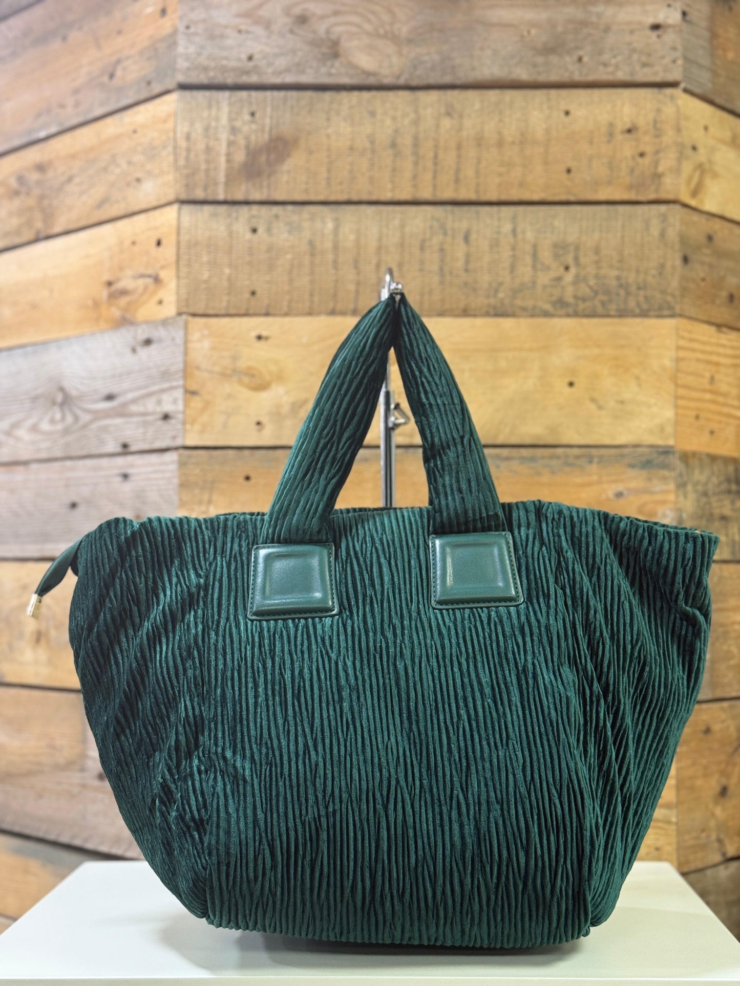 hannah k - 'Brianna' Green Cord Medium Handbag