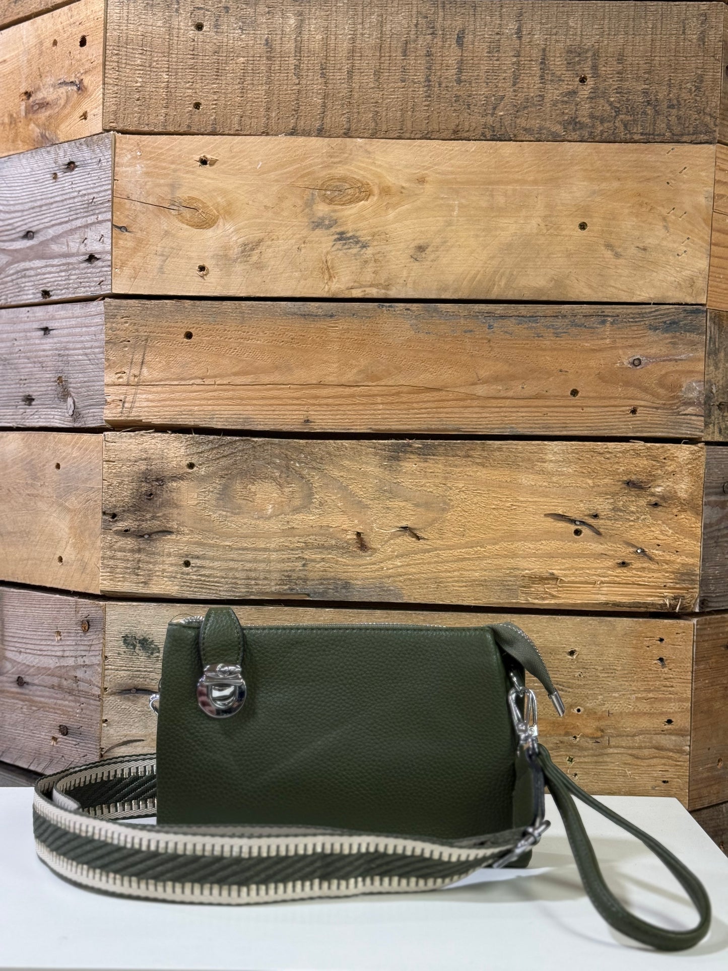 hannah k - 'Nicole' Olive Small Crossbody