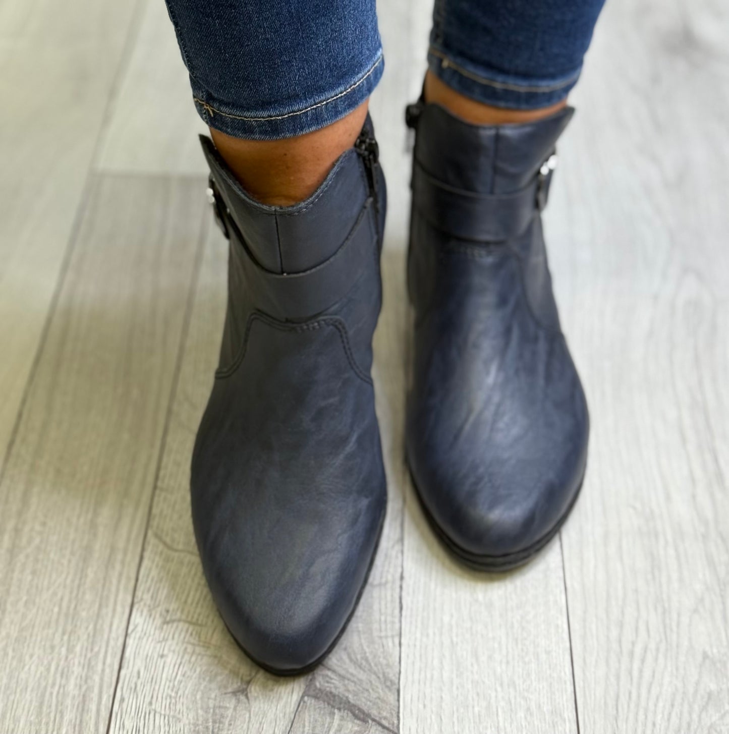 Rieker - Dark Blue Detailed Boot