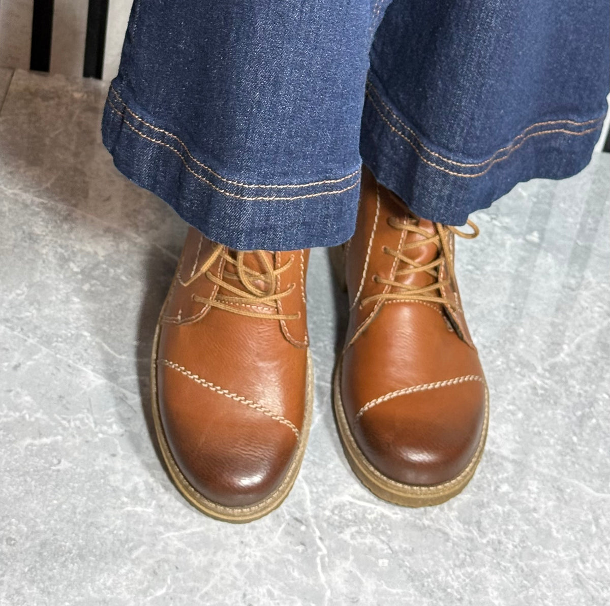 Rieker - Tan Laced Boot