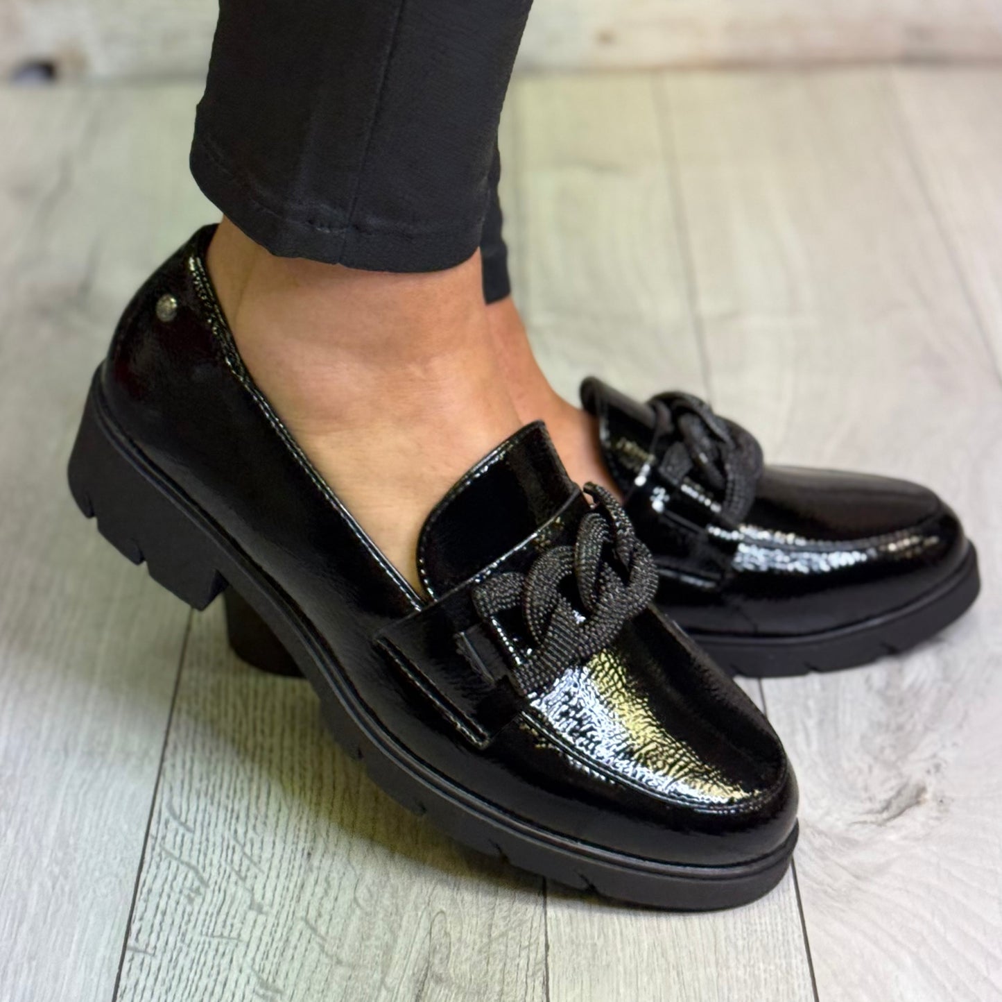 Patrizio Como - 'Augusta' Black Patent Loafer