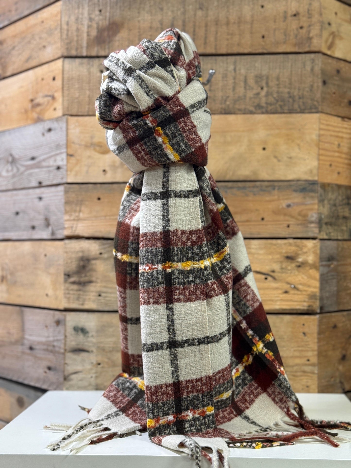 hannah k - Wine Combo Scarf