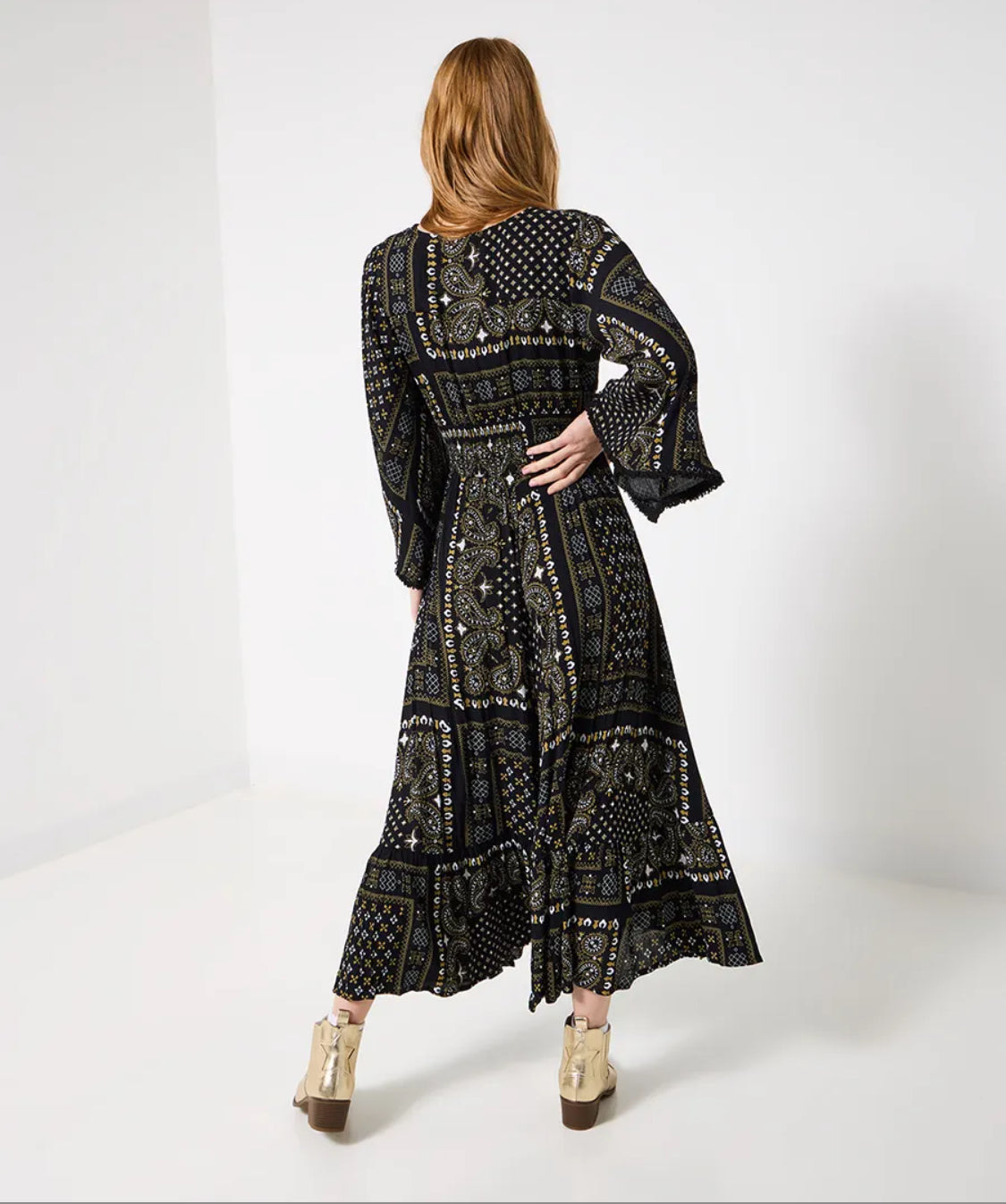 Joe Browns - Seline Scarf Print Crinkle Dress