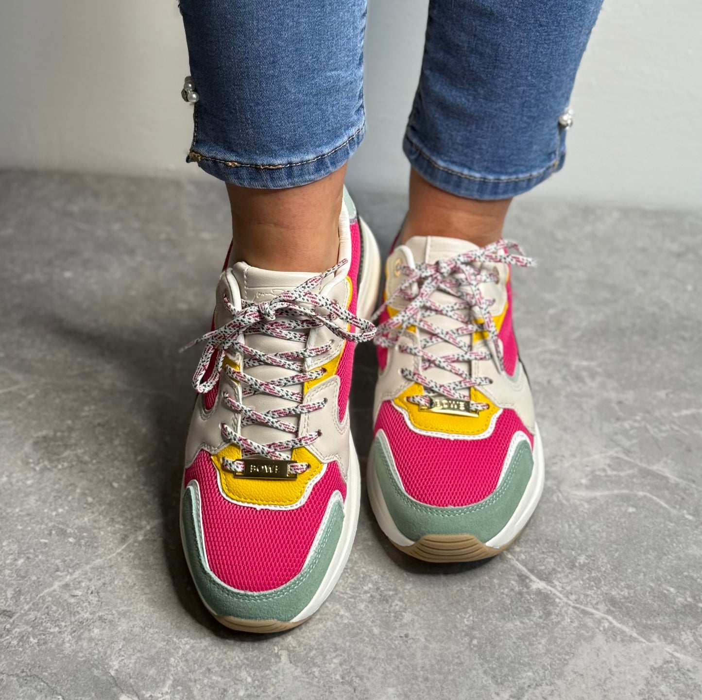 Tommy Bowe For Her - 'Berard' Forest Neon Trainer