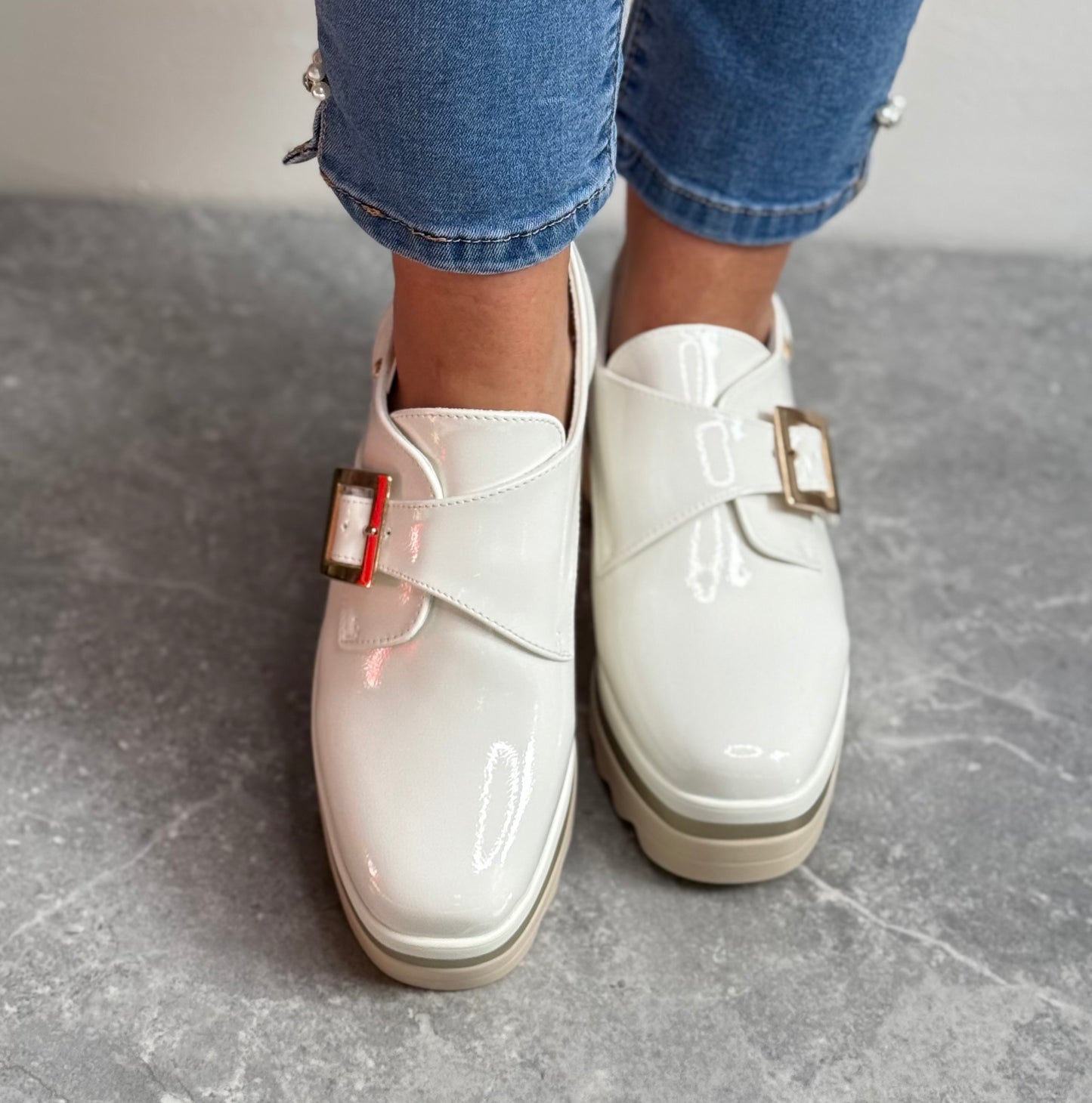 Kate Appleby - ‘Balscote’ Linen Shine Platform Shoe