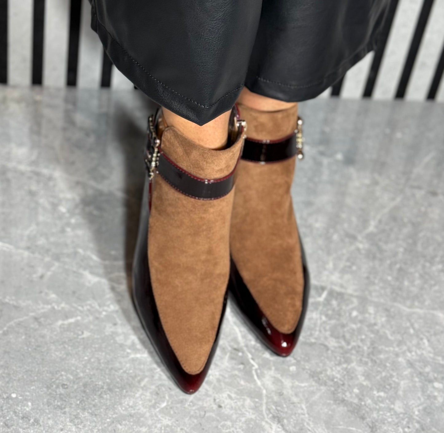 Kate Appleby - ‘Eltisley' Fudge Combo Ankle Boot